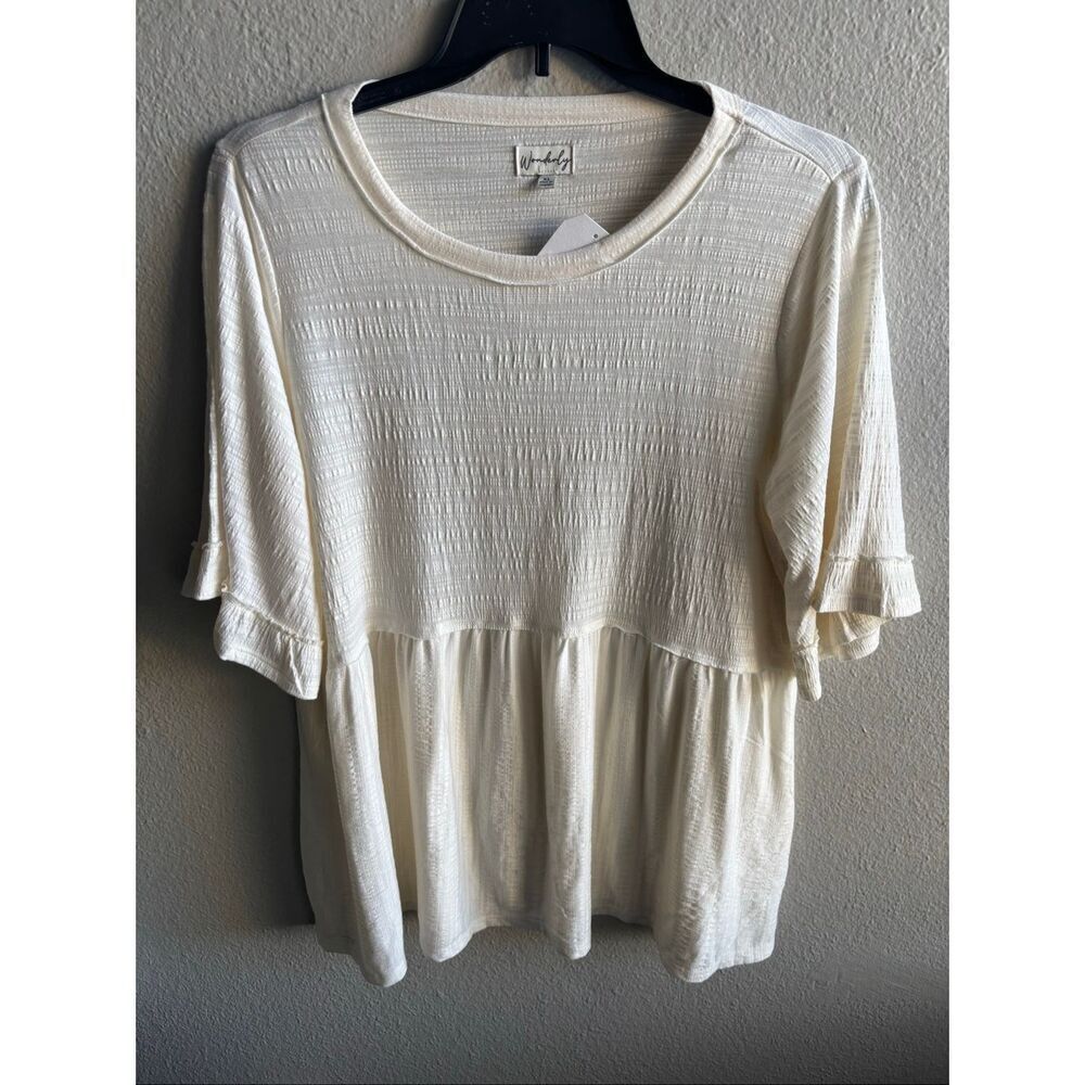 ❤️Wonderly women’s Peplum Boho Top